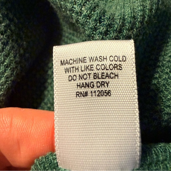 Zenana Outfitters | Short Sleeve Green Waffle Tee | Sz L - Picture 6 of 6